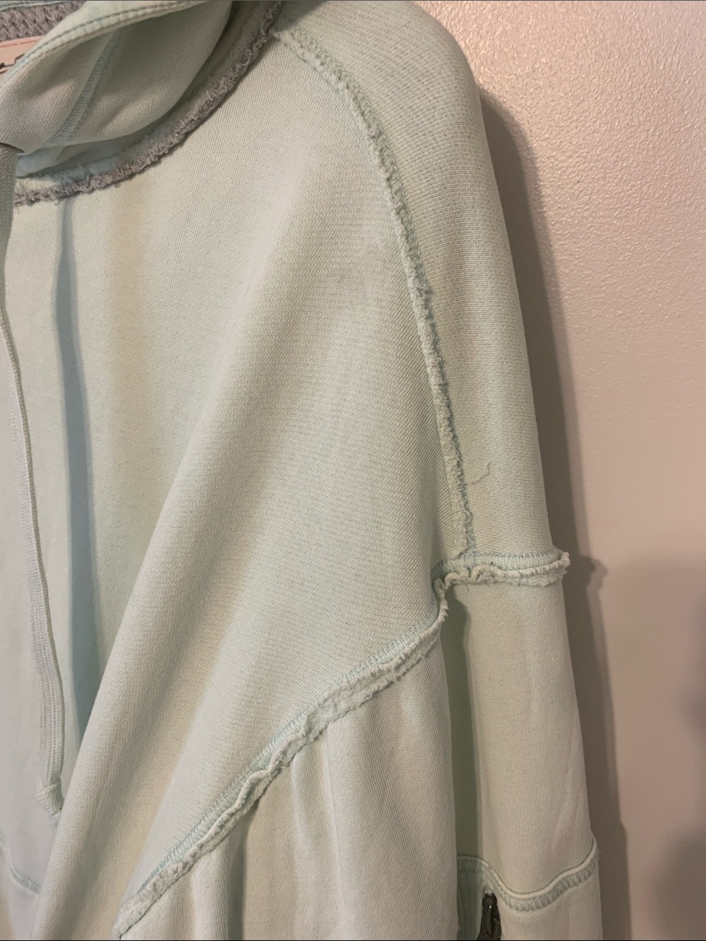 We The Free Mint Green Oversized Zip-Up Hoodie - Picture 7 of 9